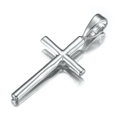 925 Sterling Silver Plated Holy Cross Pendant - USA Made