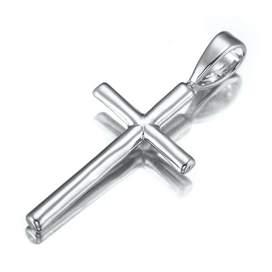 925 Sterling Silver Plated Holy Cross Pendant - USA Made