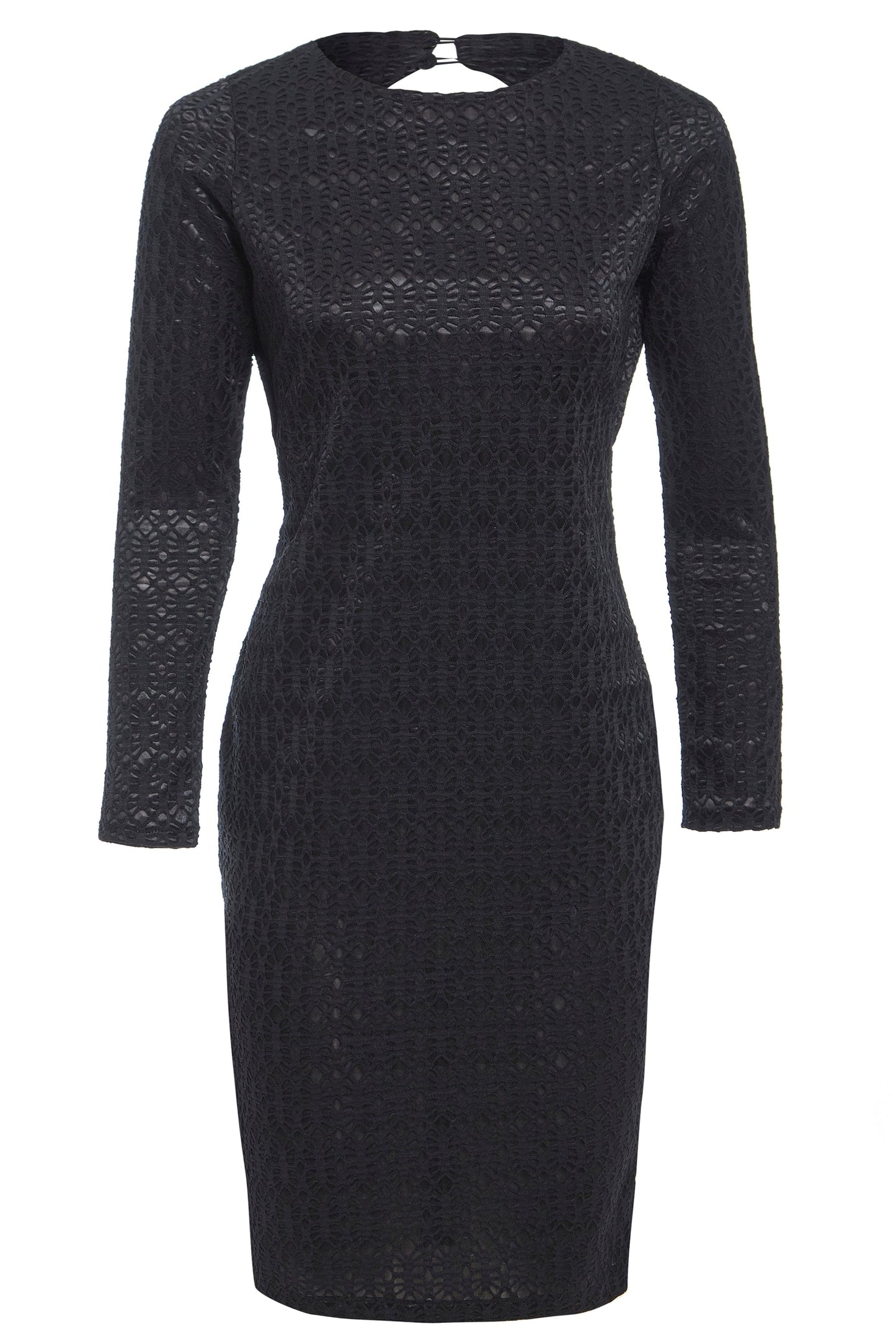 Black Twisted Backless Dress