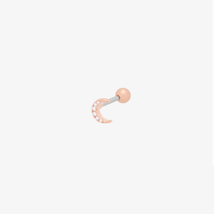 Crystal moon piercing
